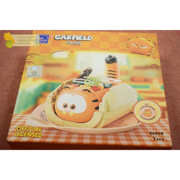 Pantasy Garfield Family Foodie Series Taco Buildable Brick Block Set 86808 - Picture 3 of 8